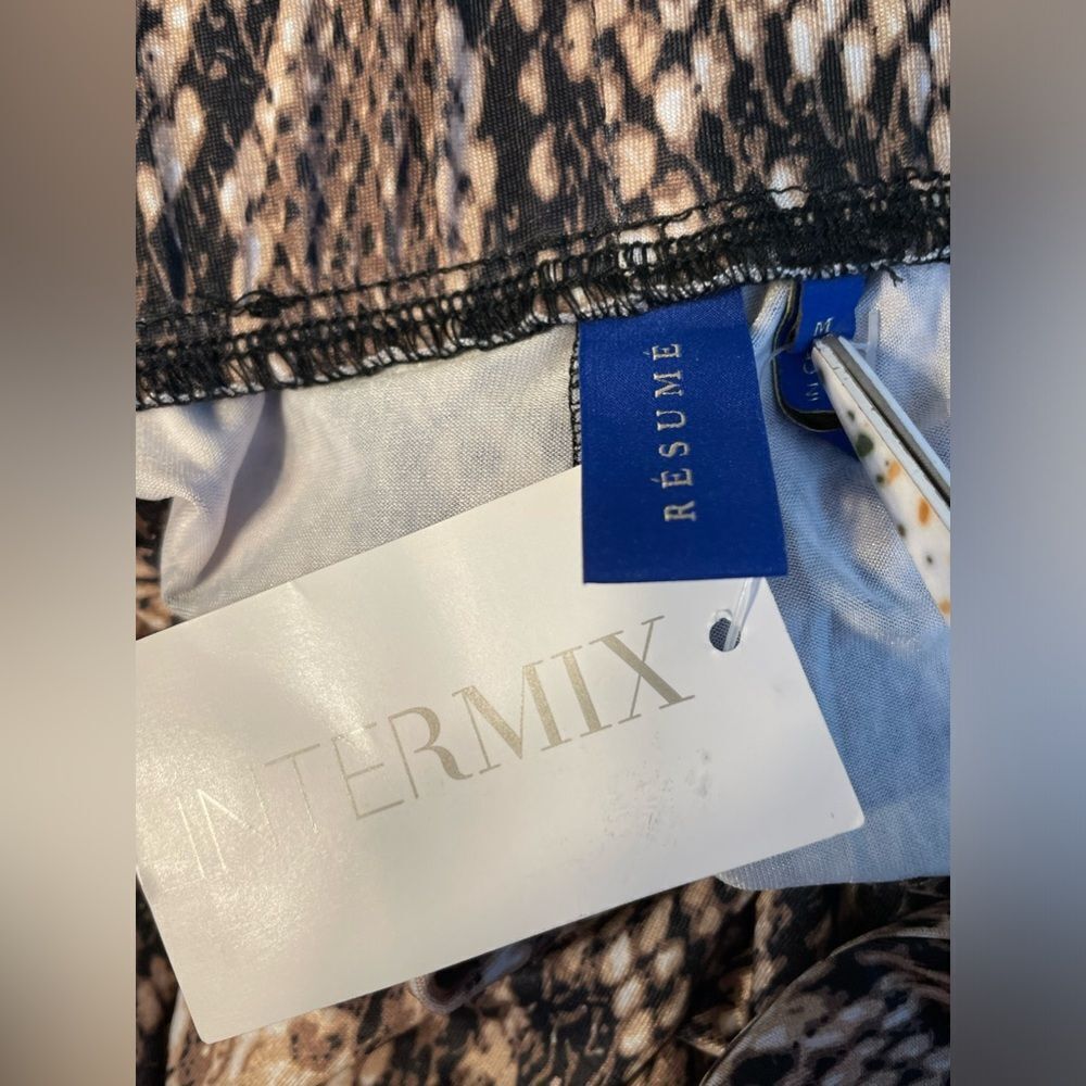NWT Intermix Resume’ Pallas Python Pull On Pants … - image 6